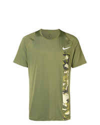 T-shirt à col rond imprimé olive Nike