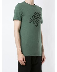 T-shirt à col rond imprimé olive OSKLEN