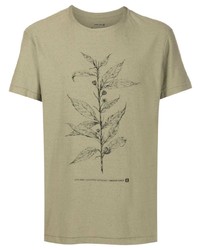 T-shirt à col rond imprimé olive OSKLEN