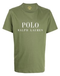 T-shirt à col rond imprimé olive Polo Ralph Lauren