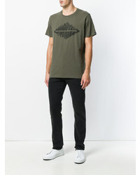 T-shirt à col rond imprimé olive rag & bone