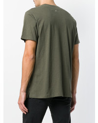 T-shirt à col rond imprimé olive rag & bone