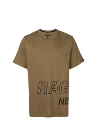T-shirt à col rond imprimé olive rag & bone