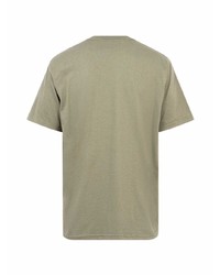 T-shirt à col rond imprimé olive Supreme