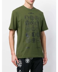 T-shirt à col rond imprimé olive Ktz