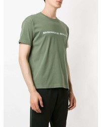 T-shirt à col rond imprimé olive OSKLEN