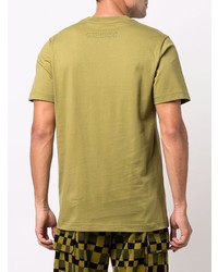 T-shirt à col rond imprimé olive Marni