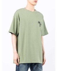 T-shirt à col rond imprimé olive FIVE CM