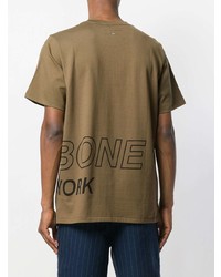 T-shirt à col rond imprimé olive rag & bone