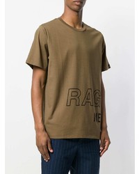 T-shirt à col rond imprimé olive rag & bone