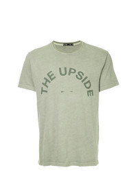 T-shirt à col rond imprimé olive The Upside