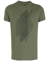 T-shirt à col rond imprimé olive Track & Field