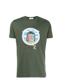 T-shirt à col rond imprimé olive Vivienne Westwood