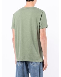 T-shirt à col rond imprimé olive A.P.C.