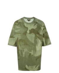 T-shirt à col rond imprimé olive Yeezy
