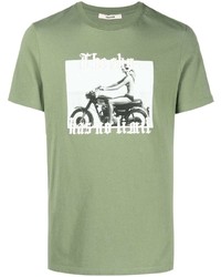 T-shirt à col rond imprimé olive Zadig & Voltaire