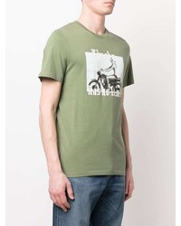 T-shirt à col rond imprimé olive Zadig & Voltaire