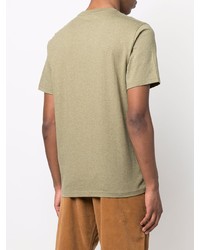 T-shirt à col rond imprimé olive PS Paul Smith