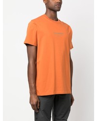 T-shirt à col rond imprimé orange Maharishi