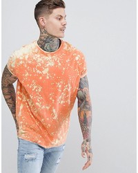 T-shirt à col rond imprimé orange ASOS DESIGN