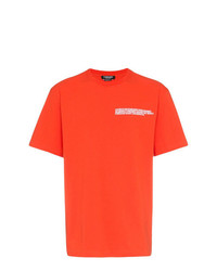 T-shirt à col rond imprimé orange Calvin Klein 205W39nyc