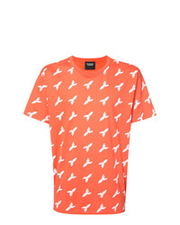 T-shirt à col rond imprimé orange CHRISTOPHER RAEBURN