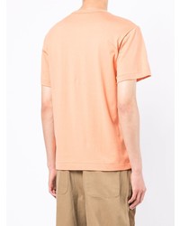 T-shirt à col rond imprimé orange Comme des Garcons Homme Deux