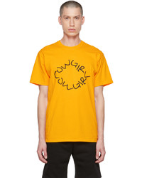 T-shirt à col rond imprimé orange Cowgirl Blue Co