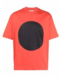 T-shirt à col rond imprimé orange Craig Green