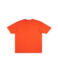 T-shirt à col rond imprimé orange Supreme