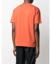T-shirt à col rond imprimé orange Kappa