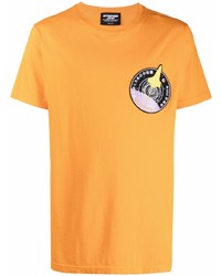 T-shirt à col rond imprimé orange Enterprise Japan