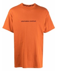 T-shirt à col rond imprimé orange F.A.M.T.