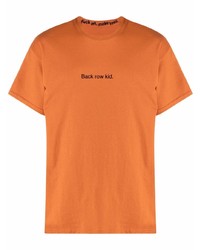 T-shirt à col rond imprimé orange F.A.M.T.