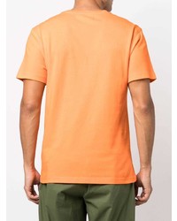 T-shirt à col rond imprimé orange Hydrogen
