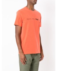 T-shirt à col rond imprimé orange OSKLEN