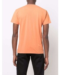 T-shirt à col rond imprimé orange Ralph Lauren RRL