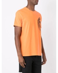 T-shirt à col rond imprimé orange OSKLEN