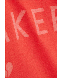 T-shirt à col rond imprimé orange Zoe Karssen