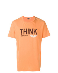 T-shirt à col rond imprimé orange Isabel Marant