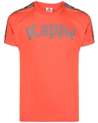 T-shirt à col rond imprimé orange Kappa