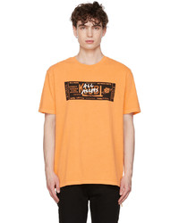 T-shirt à col rond imprimé orange Ksubi