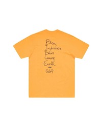 T-shirt à col rond imprimé orange Supreme