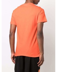 T-shirt à col rond imprimé orange Carrots