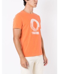 T-shirt à col rond imprimé orange OSKLEN