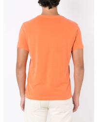 T-shirt à col rond imprimé orange OSKLEN