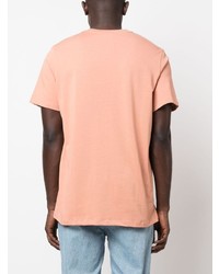 T-shirt à col rond imprimé orange A.P.C.