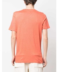 T-shirt à col rond imprimé orange Isabel Marant