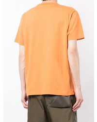 T-shirt à col rond imprimé orange MAISON KITSUNÉ