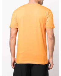 T-shirt à col rond imprimé orange Moschino